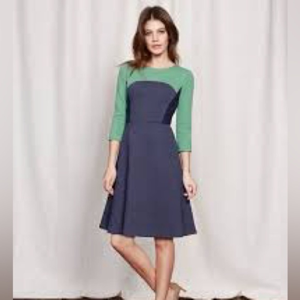 Boden Curve Flare Dress in Textured  WW113 Size US 12R - Picture 11 of 12